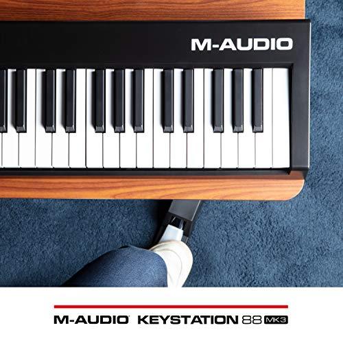 M-Audio 88鍵USB MIDIセミウェイト・キーボード バーチャルシンセ、DAWパラメーターコントロールが可能 Keystation 88MK