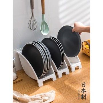 日本進口廚房塑料碗碟架收納架餐具盤子置物架調料用品收納盒落地