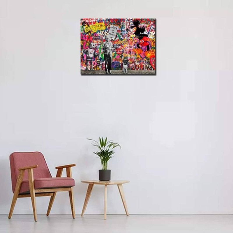 新品 アートパネル アートポスター バンクシー キャンバス画 絵 現代アート 壁掛け インテリア 絵画 40x30cm キャンバス |  LINEショッピング