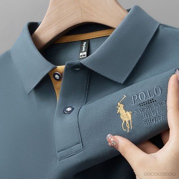 🔥【換季清倉】新款保羅威特刺繡男士短袖POLO衫~排汗衫 男T恤翻領寬鬆休閒上衣男裝 翻領男上衣polo衫 polo衫