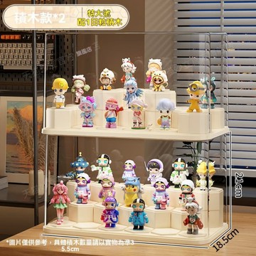OSLE 盲盒收纳展示架透明亚克力手办展示柜星星人适用泡泡玛特展示盒子