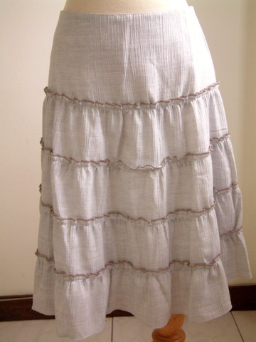 粉彩蛋糕裙(淺灰藍)