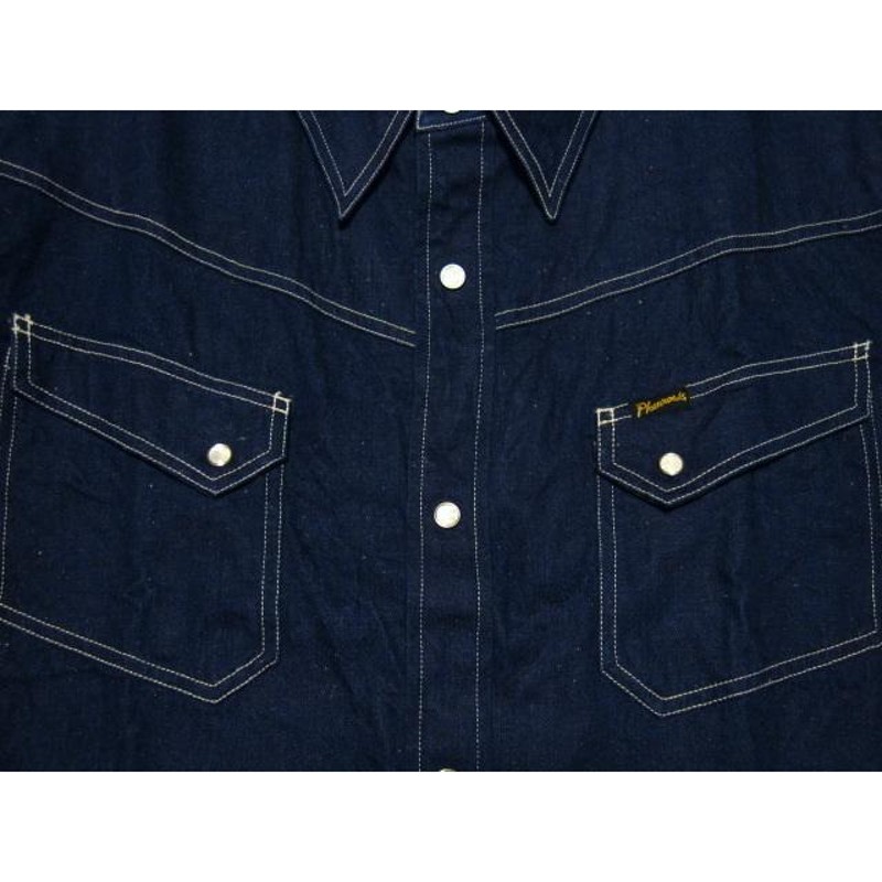 Pherrow's フェローズ 10oz.デニムウエスタンシャツ 18W-811CS-DENIM