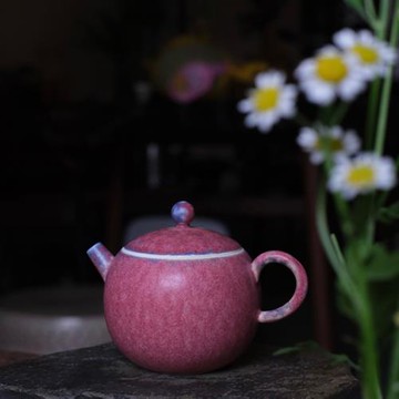 鄭家小口長沙窯 銅紅釉啞光質感落英壺合集