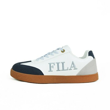 Fila Emblem [1-C942Y-133] 男 運動休閒鞋 德訓鞋 復古鞋 膠底 白藍灰