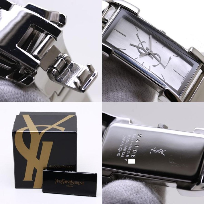 SAINT LAURENT イヴサンローラン YSL 5421-H16218 クォーツ レディース /37801 【中古】 腕時計 |  LINEショッピング