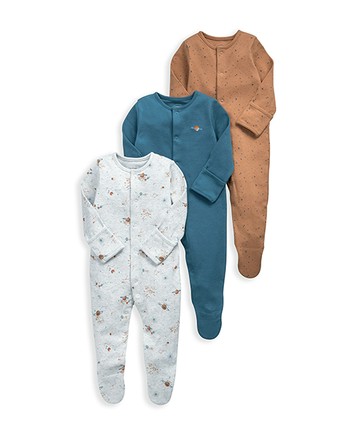 銀河漫遊-連身衣3件組6-9m