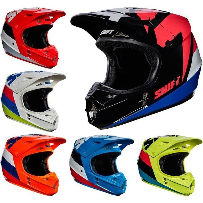 全品15%+1000円☆7/20(土)限定／Shift シフト WHIT3 Tarmac Helmet オフロード モトクロス ヘルメット  ターマック白街乗り | LINEショッピング