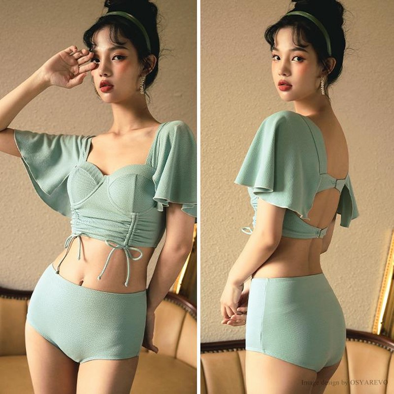 【kuo】ミントグリーン ワンピース水着 ショーツ付き 楽天市場】フィットネス水着 プリント 柄 ワンピース 水着