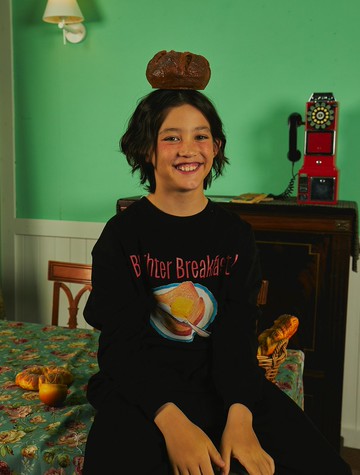 早餐運動衫_黑色