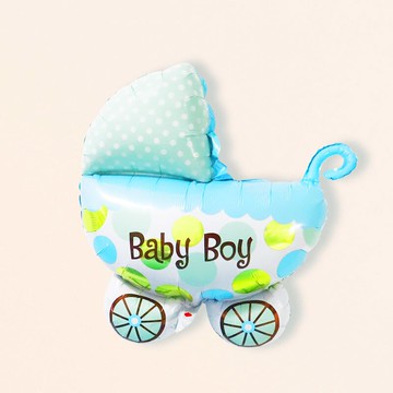 嬰兒車奶瓶氣球寶寶周歲百日滿月節生日派對聚會裝飾布置鋁膜氣球