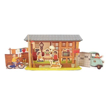 昭和懷舊 歡樂一家【Hallmark-立體卡 JP生日祝福】