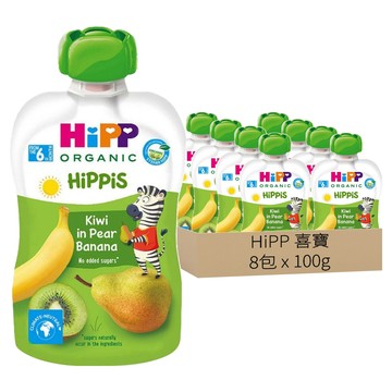 HiPP 喜寶 生機水果趣 奇異果香蕉  8包  100g