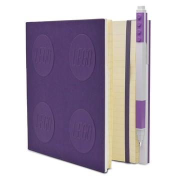LEGO 好好扣筆記本 附原子筆  薰衣草紫  1組