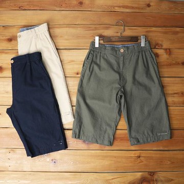 高品質出口外單日單棉麻工裝短褲男夏季薄料亞麻五分褲子透氣吸汗