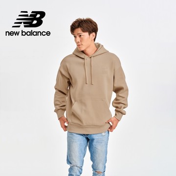 【New Balance】 SDS厚磅連帽長袖上衣_男性_卡其色_AMT41351SOT