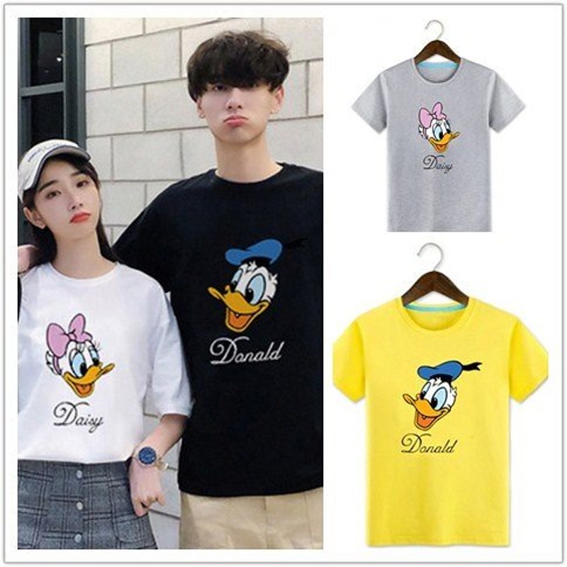 19新品 送料無料セール Donald 綿100 ドナルドダック Tシャツ ディズニーランド Tシャツ ペアルックカップル シャツ 夏半袖 レディースtシャツ メンズ ディズニーに行こう 通販 Lineポイント最大1 0 Get Lineショッピング