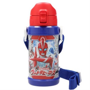 2024新款日本進口OSK奧特曼學生保溫杯大容量不銹鋼吸管杯子600ml