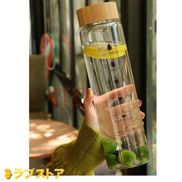 水筒 ウォーターボトル 大容量 800ml クリアボトル 水飲みコップ マグ3