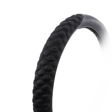 【安伯特】超纖透氣方向盤套(豆豆先生) 止滑 高耐磨 高韌性 透氣吸汗 (S)