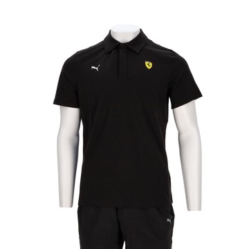 Puma 法拉利車迷系列 男款 黑色 歐規 Polo衫 T恤 上衣 短T 運動 百搭 短袖 63278101