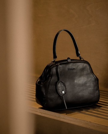 KissLock 口金系列 復古手拎袋 手拎單肩小托特