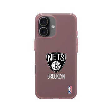 iPhone 17 Clear (相機按鈕) 晶醺玫 - NBA - Logo-布魯克林籃網 Brooklyn Nets - Light