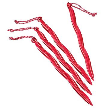 MSR Cyclone 龍捲風 紅色鋁合金營釘 露營帳篷配件  4個