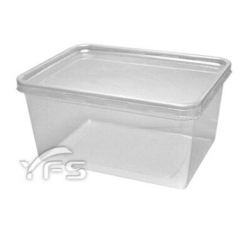 1000ml保鮮盒(平蓋)(糖果/捲心酥/點心盒/馬卡龍/方型塑膠盒/甜點)【裕發興包裝】JF109/YS505