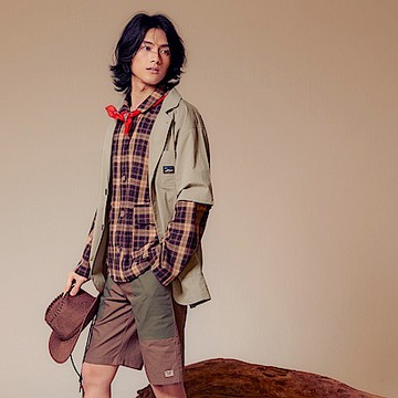 OB嚴選-防潑水工裝短袖西裝外套