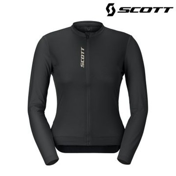 SCOTT Pro Training 女性長袖車衣｜黑 (XS-L) 自行車衣 單車上衣