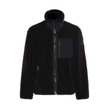 Moose Knuckles - Black Faux Fur Down Jacket