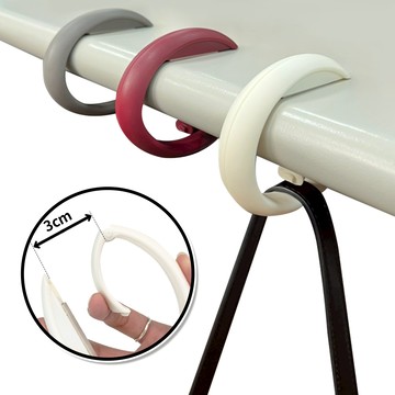 圓形桌邊掛勾 【D207】 防鬆脫 掛包神器 隨身掛勾 圈圈掛勾 可移動掛鉤 防盜扣 環型掛鉤 包包掛勾 桌面掛包 攜帶式掛鉤 吊勾 圓圈掛鉤 掛包器 掛包包 移動掛勾 居家用品 辦公用品 收納用品