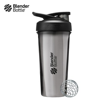 【Blender Bottle】Strada Sleek不鏽鋼搖搖杯-鈦灰銀 25oz/740ml