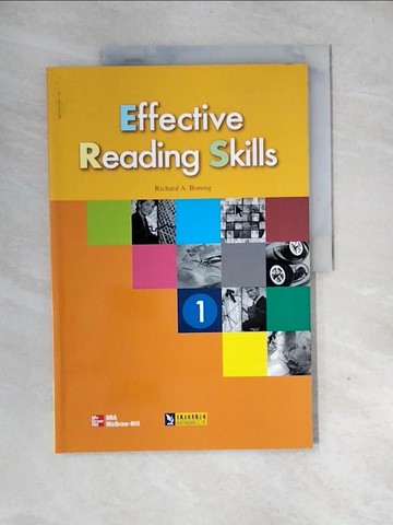 【書寶二手書T4／語言學習_QG7】Effective Reading Skills 1_Richard A. Boning