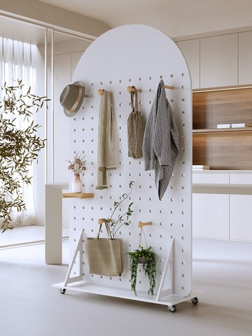 熱銷 附發票 實木日式屏風隔斷北歐客廳裝飾現代簡約入戶玄關落地洞洞板免打孔【全館特惠 PPW1234】