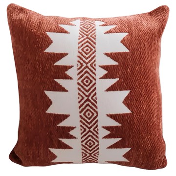 THiRTEEN 拾參家居 楓糖蜜戚風抱枕套 雪尼爾材質  45 x 45cm  橘紅色