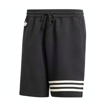 Adidas NEU C Sho IW0974 男 短褲 運動 休閒 經典 三葉草 棉質 簡約 黑白