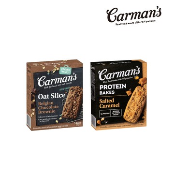 [澳洲 Carman's 康麥滋] 燕麥棒 (5條/盒)  口味任選- 2入組