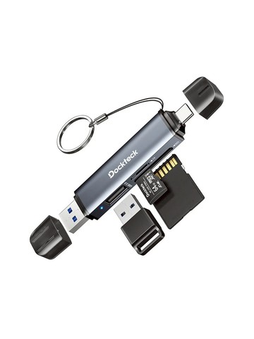 Dockteck USB3.0 A公/C公 TF+SD+USB2.0三合一 多功能讀卡機 (DR0003)