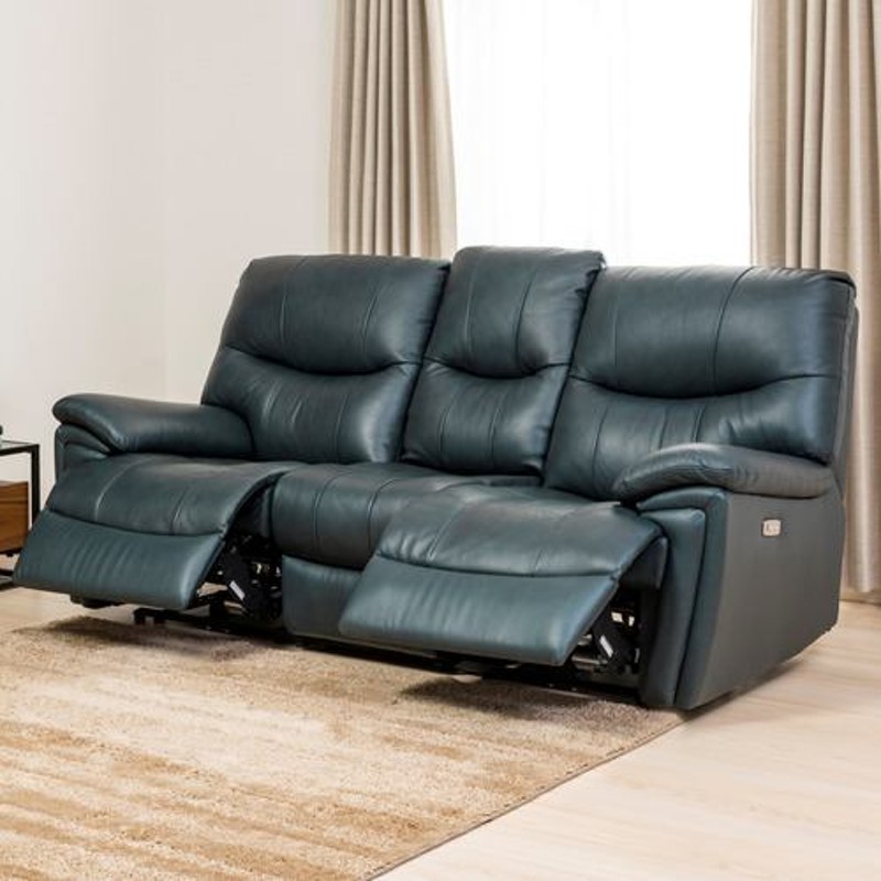 値下げしました！ヤマダデンキオリジナル　電動リクライニング ソファ3人掛け 本革 ヤマダ 電動リクライニングソファ幅202 3人掛け本革保証残有