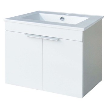 白橡木發泡板百分百防水浴櫃銀把手