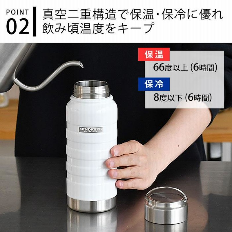 メール便送料無料対応可】 真空二重構造ステンレスボトル550mL