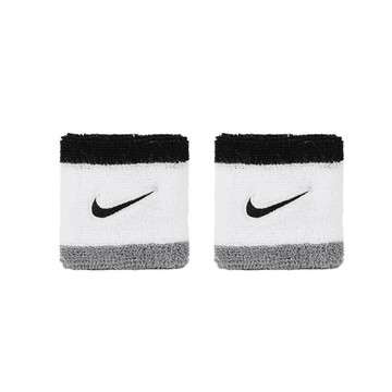 NIKE 腕帶 SWOOSH CLASSIC 白灰黑 運動護腕 II5301-122
