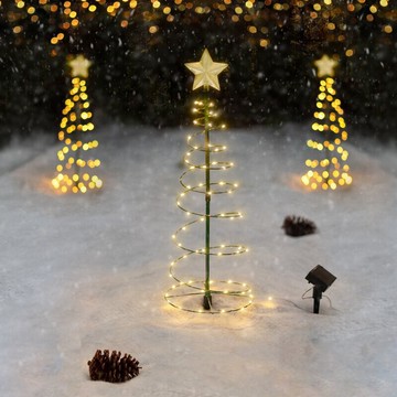 聖誕節裝飾燈 聖誕喜慶燈 Solar christmastree聖誕節裝飾 聖誕樹戶外庭院發光LED燈
