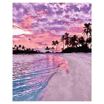 ARTJOY DIY數字油畫套組 美麗海灘 40x50cm  美麗的海灘款  1組