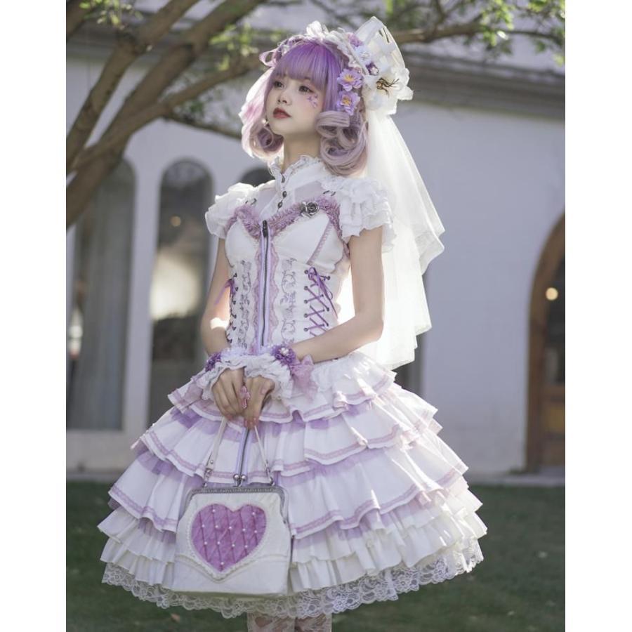 新発 Lolita系 薔薇の夏 ワンピース jsk 日常 写真 舞台 ロリータ