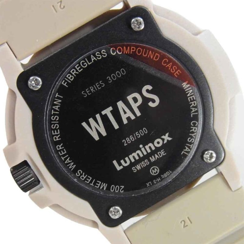 WTAPS ダブルタップス × ルミノックス LUMINOX Ref.3001.WTAPS.LTD 腕時計 ベージュ系【新古品】【未使用】【中古】 |  LINEショッピング