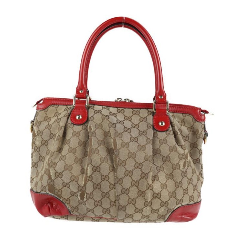 GUCCI グッチ スーキー 247902 ハンドバッグ GGキャンバス レザー