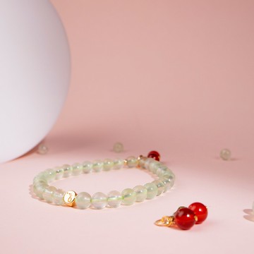 萄氣設計款 | 葡萄石 | 紅瑪瑙 | 天然能量手串 | 5.5-6.5mm